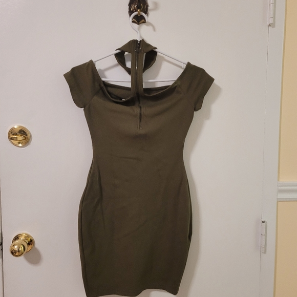 Olive Green Guess Dress Choker XS - Picture 4 of 4